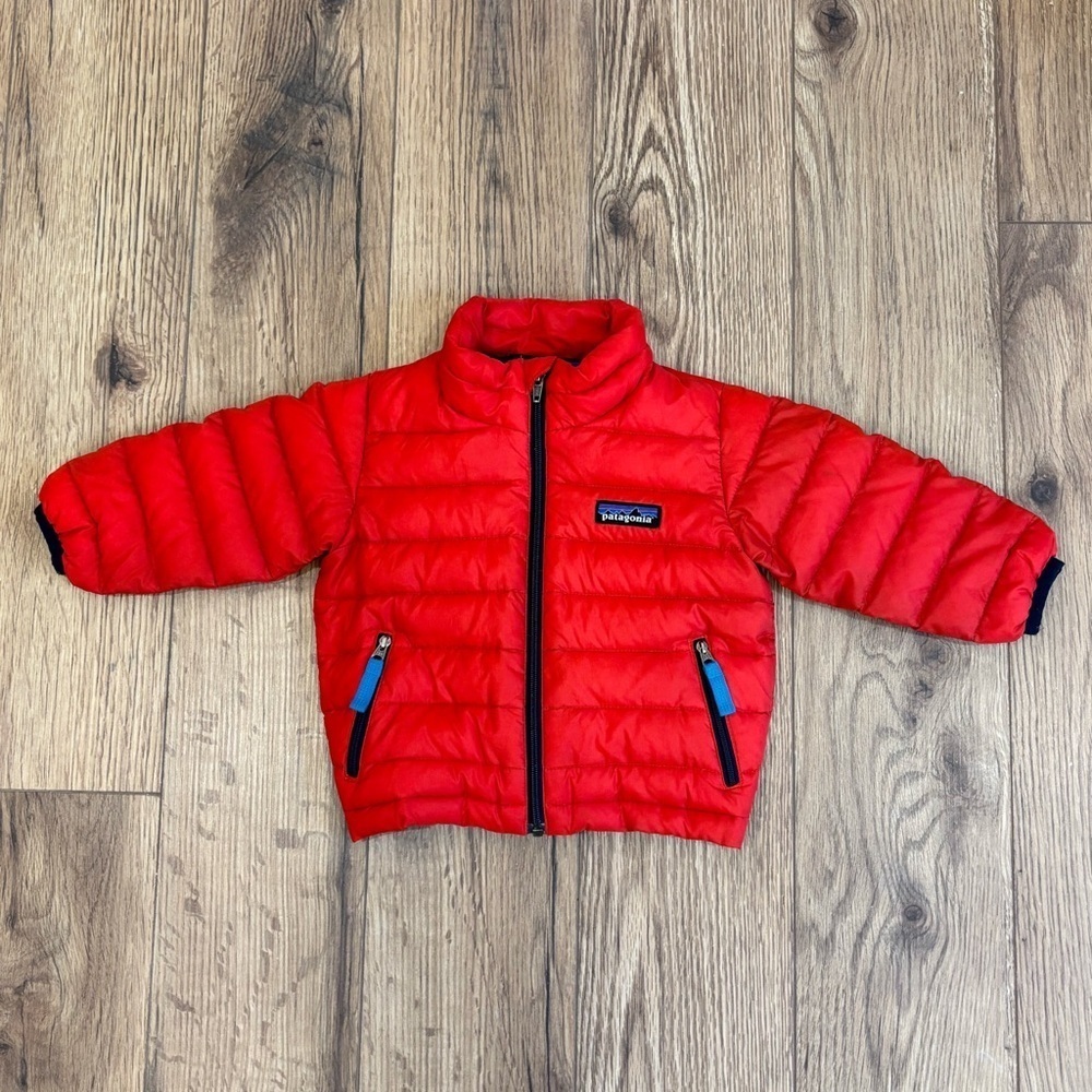Patagonia Baby Down Jacket In Red Size 3-6 Months